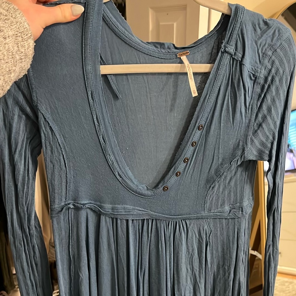 Free people button up long sleeve